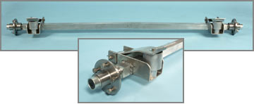 Side and end view of the axle