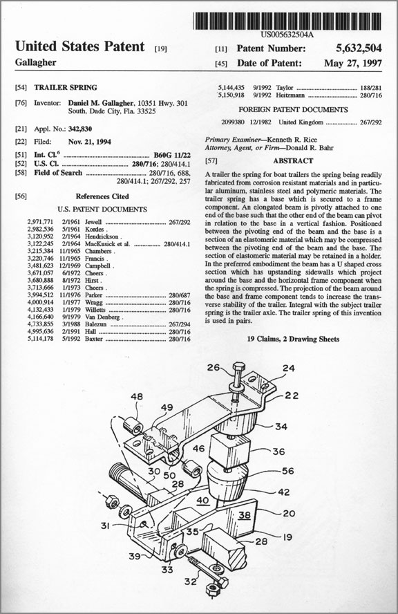 Aluminum Spring Patent